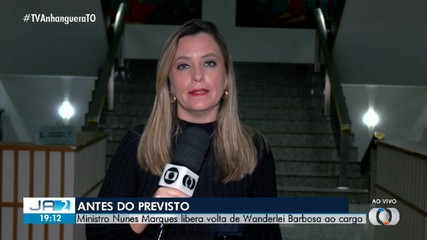 Ministro do STF autoriza retorno de Wanderlei Barbosa ao Palácio Araguaia