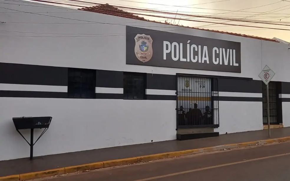 Fachada da delegacia de Quirinópolis, responsável pela investigação - Goiás  — Foto: Reprodução/Polícia Civil 