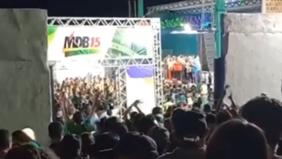 Cabo eleitoral chamou opositora de 'quenga' e 'rapariga' durante convenção partidária no Ceará — Foto: Reprodução