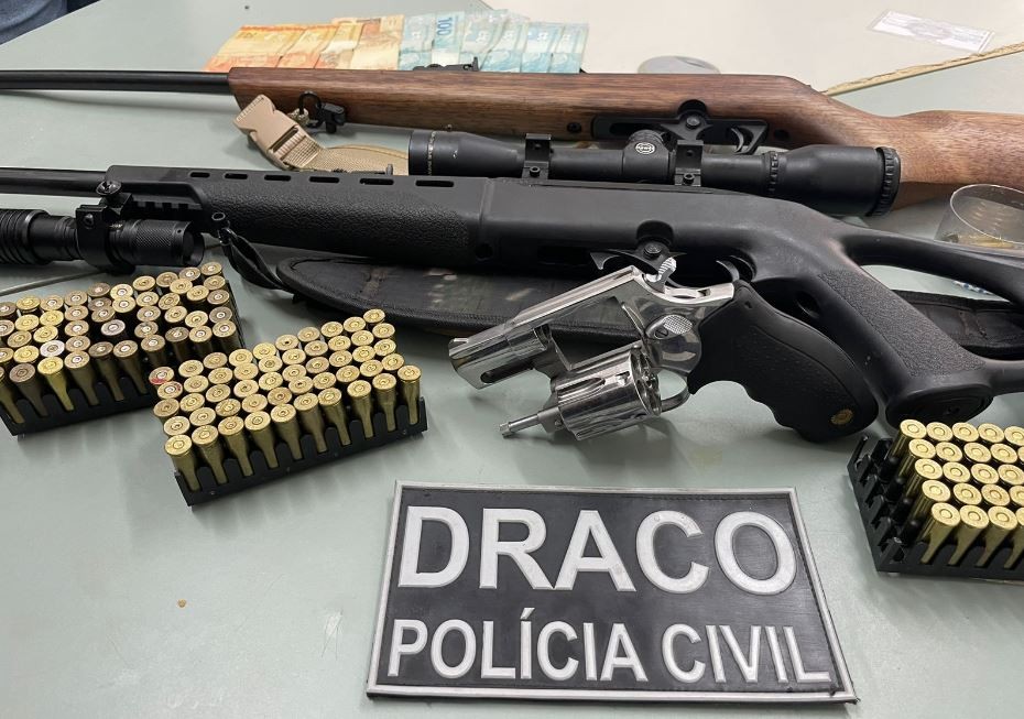 Quase duas mil armas de fogo foram apreendidas no primeiro trimestre de 2024 no Ceará