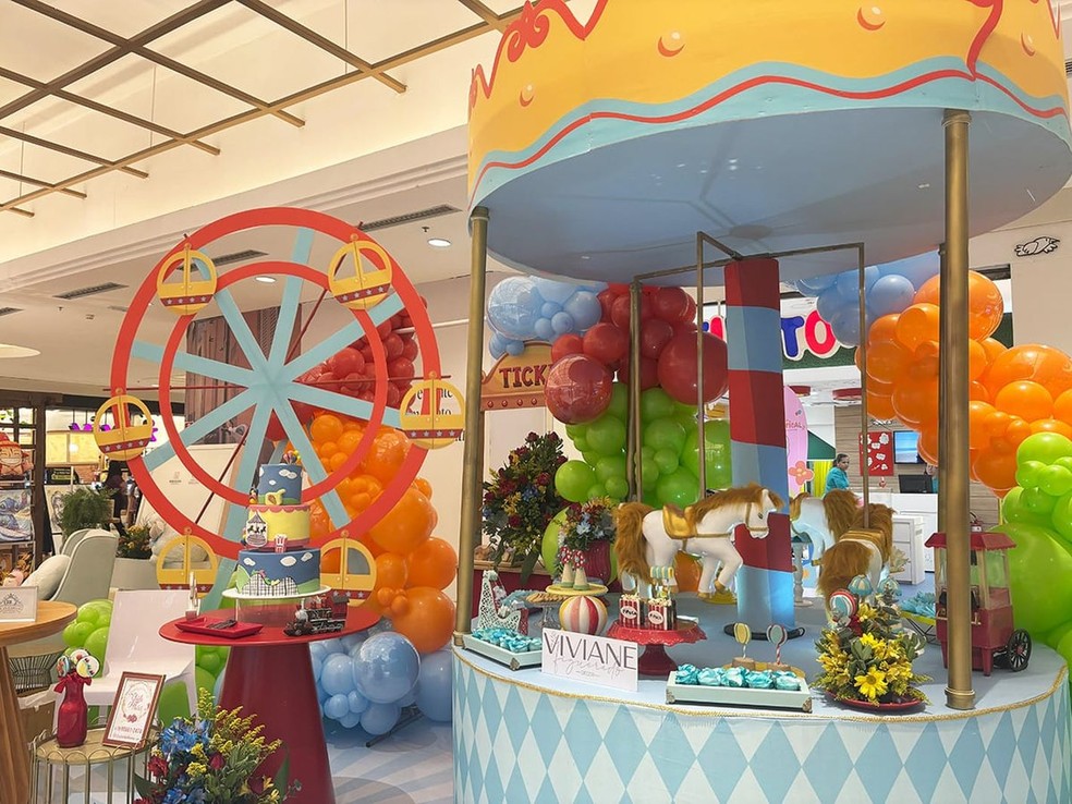 Especialistas em festas e eventos infantis apresentam ao público as principais novidades do setor em Aracaju (SE). — Foto: Ascom-S.Jardins