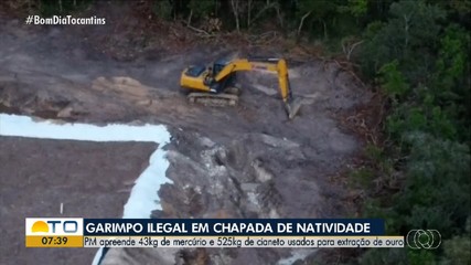 Polícia Militar flagra garimpo ilegal em Chapada da Natividade