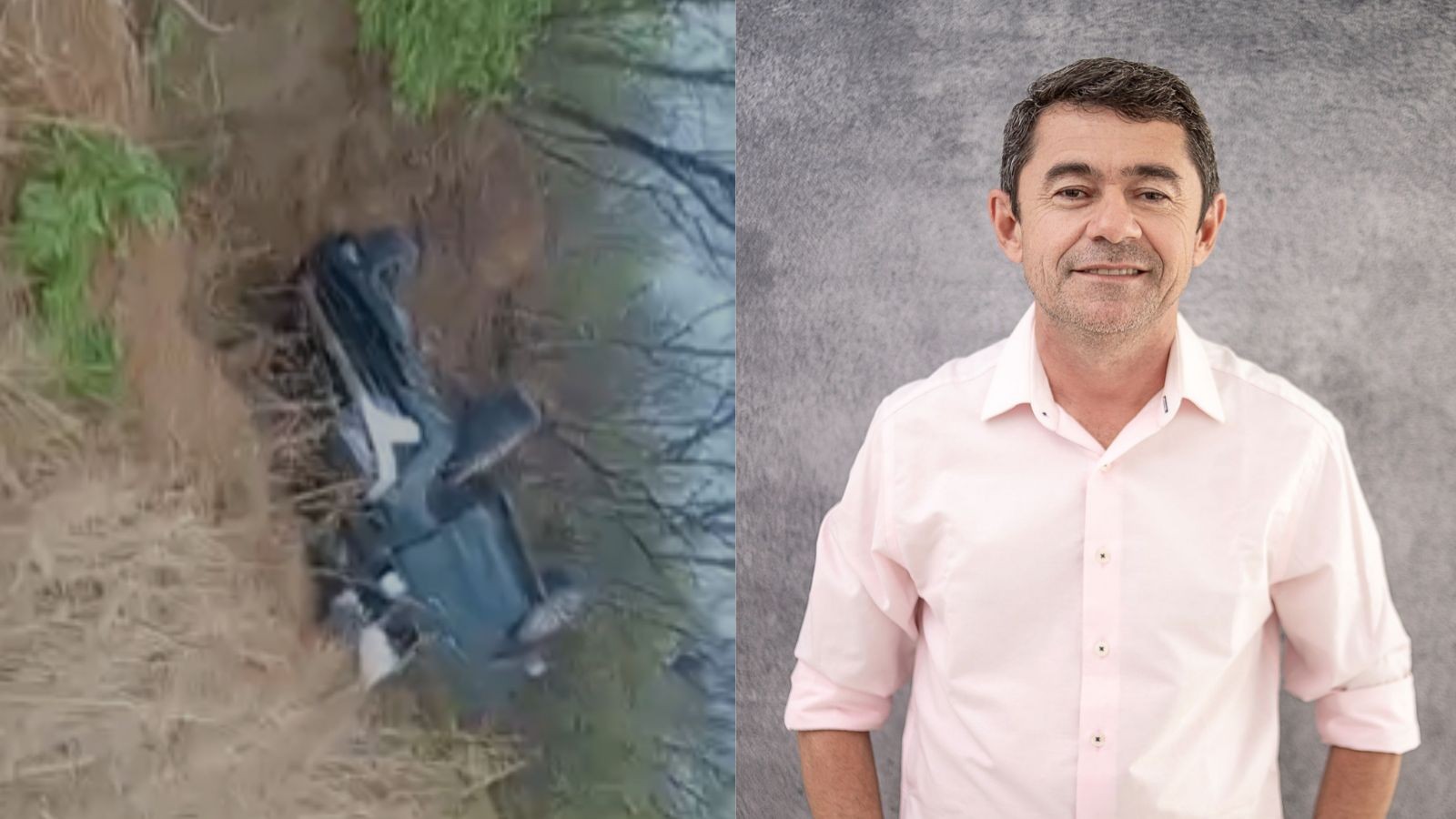 Região: Carro com prefeito e vereador de Santa Luz capota em estrada no Sul do Piauí