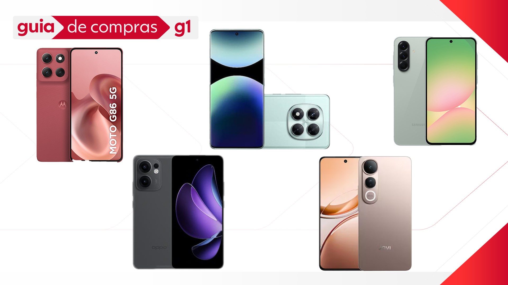 Celulares intermediários: g1 testa 5 modelos com bom desempenho e custo-benefício