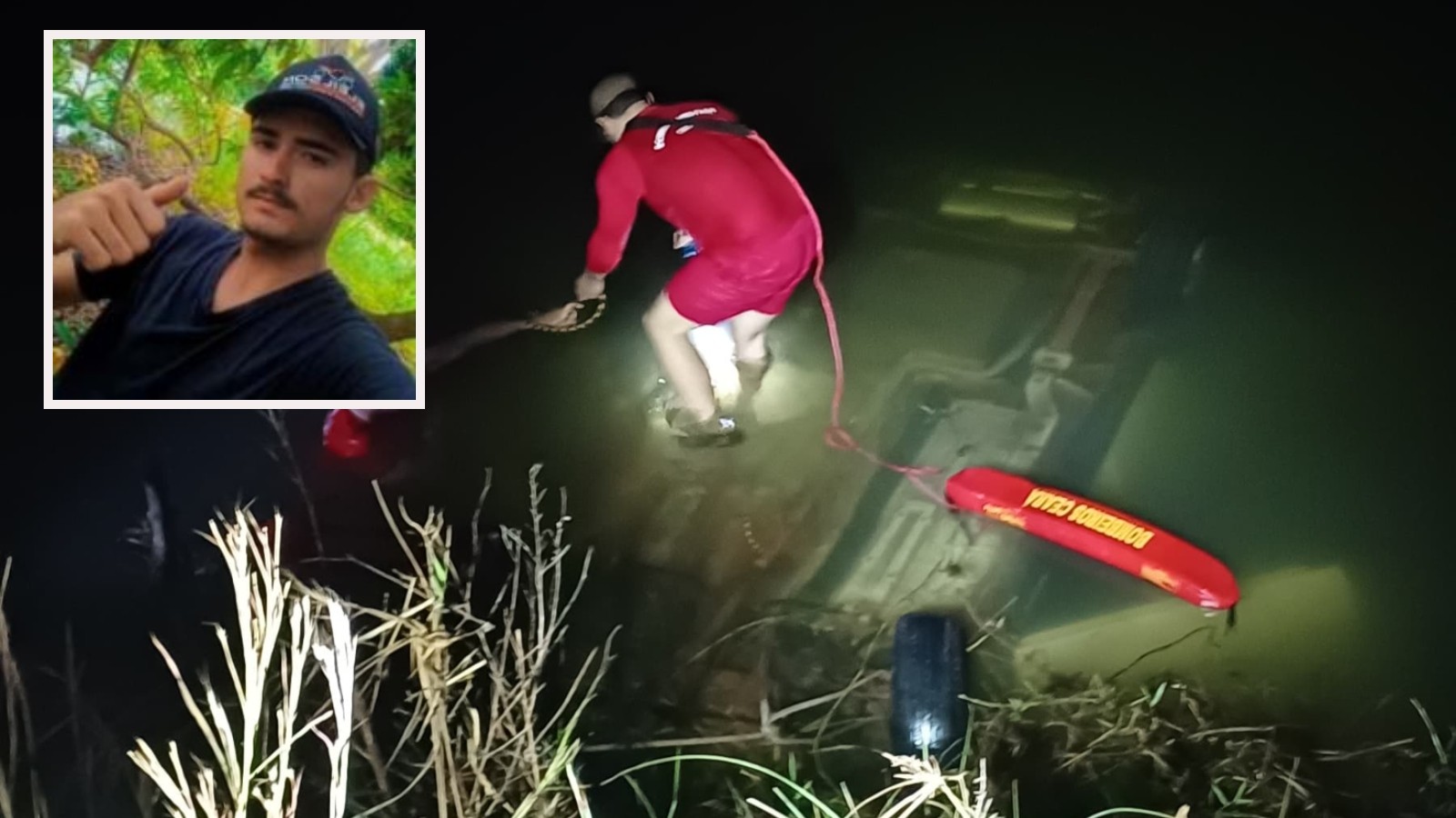 Jovem é encontrado morto em caminhonete submersa em açude no Ceará