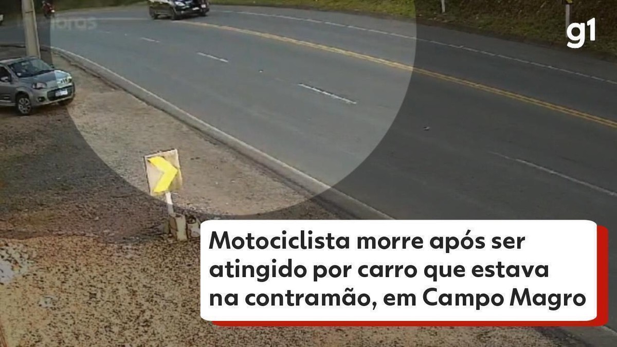 Motociclista Morre Após Ser Atingido Por Carro Que Estava Na Contramão