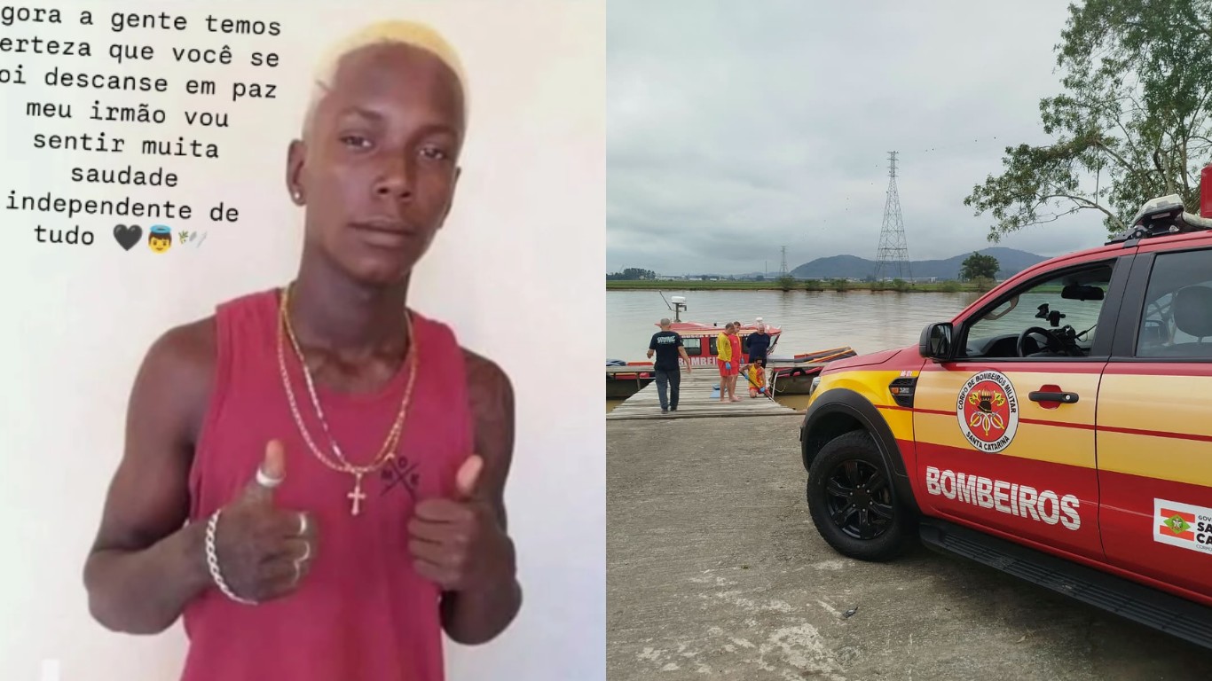 Pescador capixaba que vivia há 1 ano em SC é achado morto após cair em rio durante churrasco