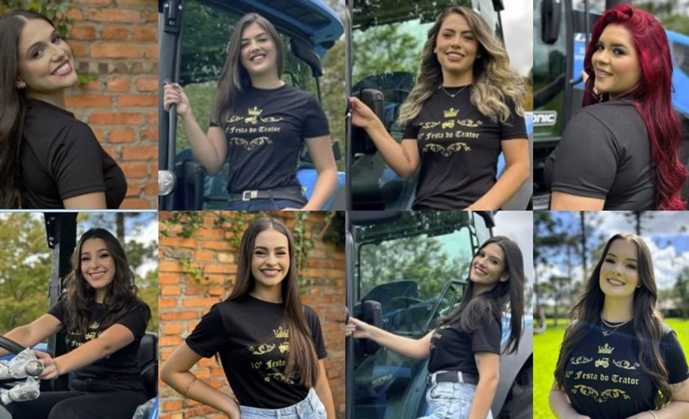 Conheça as candidatas a rainha da 10ª Festa do Trator de Irineópolis, SC