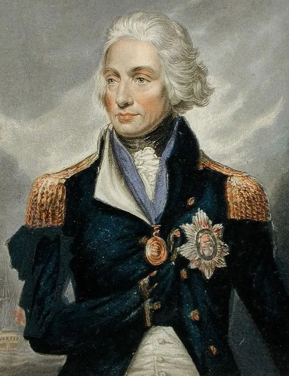 O almirante Nelson teve seu braço direito amputado em 1797, tomando apenas um gole de rum como anestésico. A anestesia geral para cirurgias só surgiria quase 50 anos depois. — Foto: Heritage Images via Getty Images