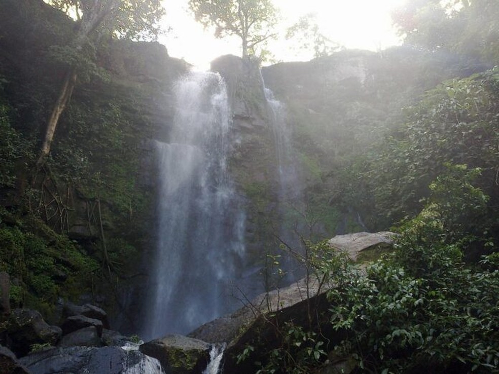 Cachoeira do Inferninho em Campo Grande — Foto: Reprodução