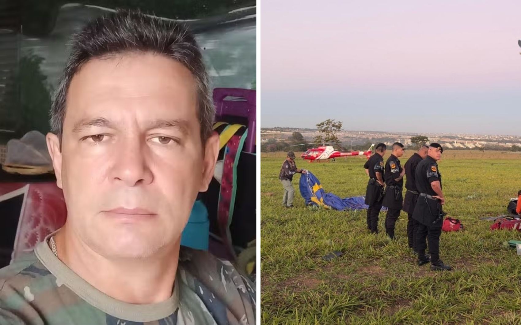 Filha de capitão da Aeronáutica que morreu em acidente com parapente se declara ao pai: 'Sua decolagem mais linda foi a última'
