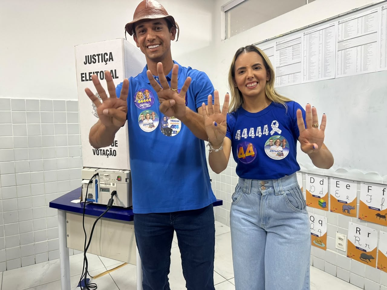 Allyson Bezerra (União Brasil) vota em Mossoró