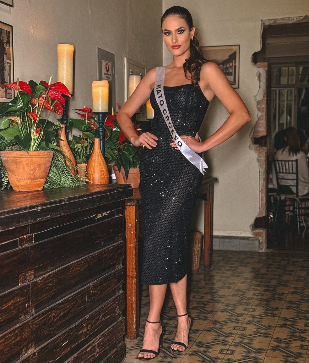 Miss Mato Grosso 2024, Taiany França Zimpel. — Foto: Reprodução/Redes sociais
