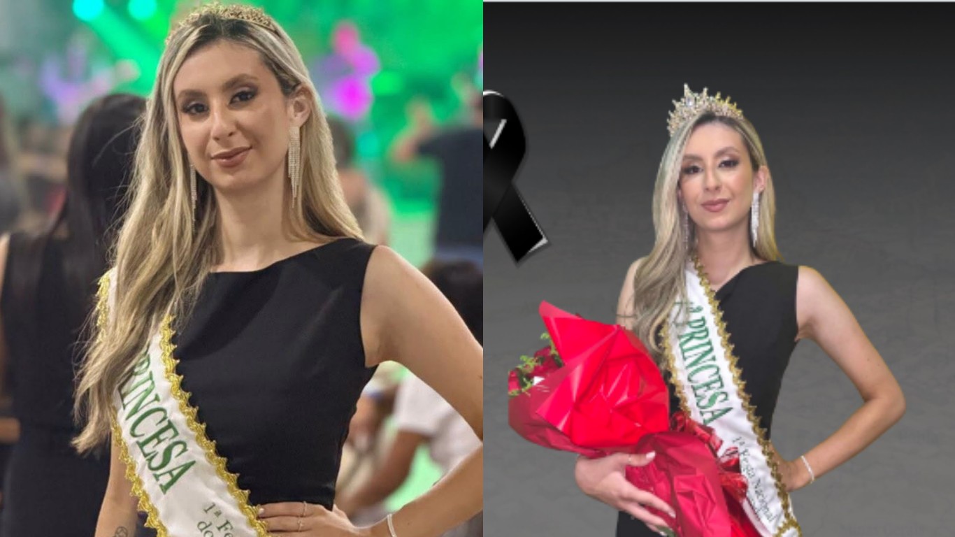 Primeira princesa de cidade de SC morre atropelada por carro desgovernado em saída de festa 