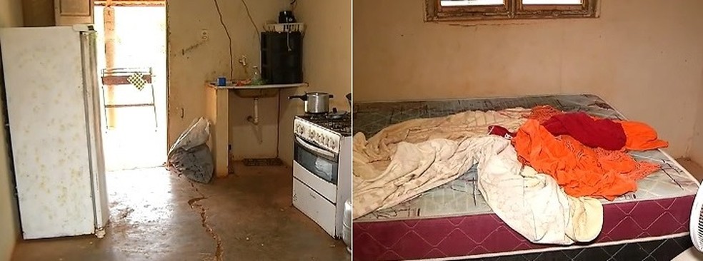Porta arrombada, geladeira aberta, falta de camisas: morador relata como encontrou casa invadida em comunidade próxima a presídio federal de Mossoró — Foto: Reprodução/Inter TV Cabugi