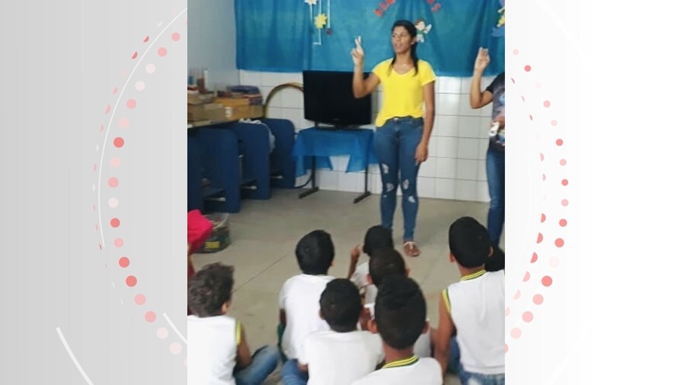 Edjania se alimenta diariamente da percepção de ser referência positiva para tantas crianças — Foto: Arquivo pessoal