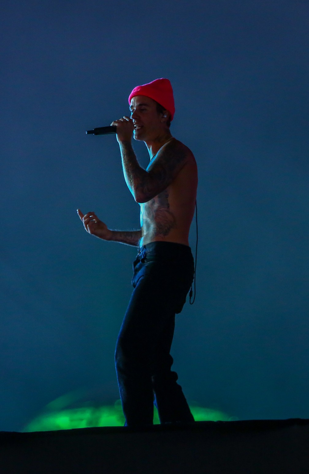 Justin Bieber se apresenta no terceiro dia de Rock in Rio 2022 — Foto: Agnews