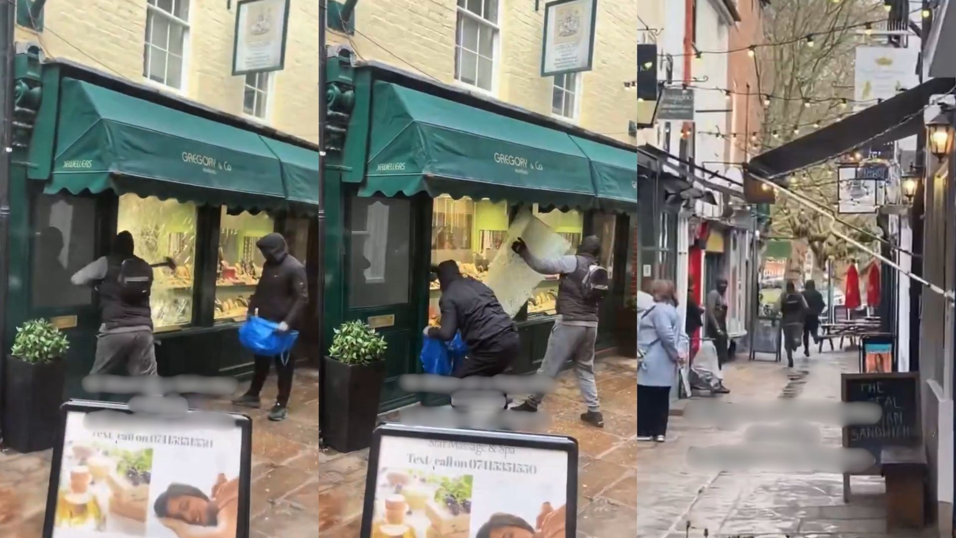 Ladrões roubam joalheria em plena luz do dia em Londres