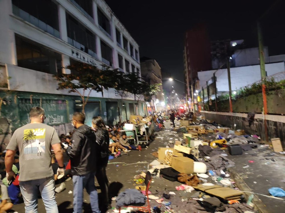 Ação da Polícia Civil e da GCM na Cracolândia, em SP — Foto: Divulgação/GCM