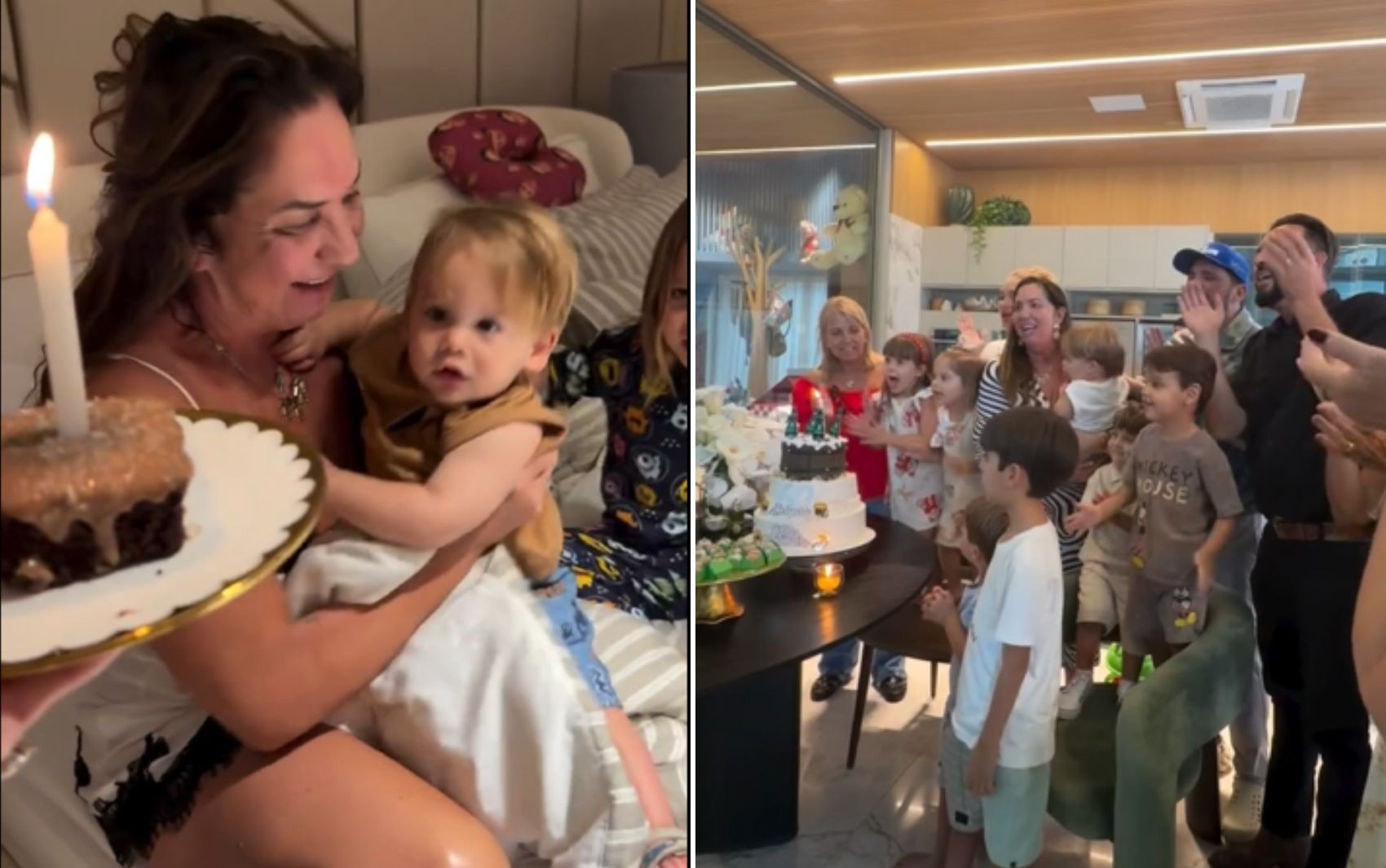 Parabéns com os netos e churrasco em família: veja comemoração de aniversário da mãe de Virginia