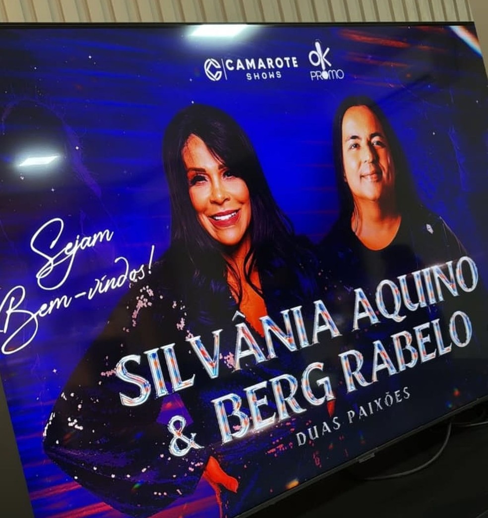 Banner de novo projeto de Silvânia Aquino e Berg Rabelo, divulgado pela cantora — Foto: reprodução redes sociais