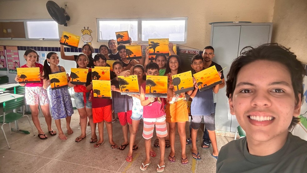 Desde criança, Vinícius demonstrou interesse em participar de projetos sociais. — Foto: Arquivo pessoal