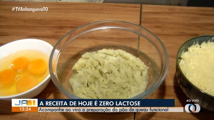 Veja a preparação do pão de queijo funcional na cozinha do JA 1ª Edição deste sábado (5)