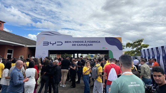 BYD vai iniciar produção de veículos em fábrica da Bahia ainda este ano, diz secretário - Complexo fabril foi apresentado nesta terça-feira (1º), em Camaçari, na Região Metropolitana de Salvador.