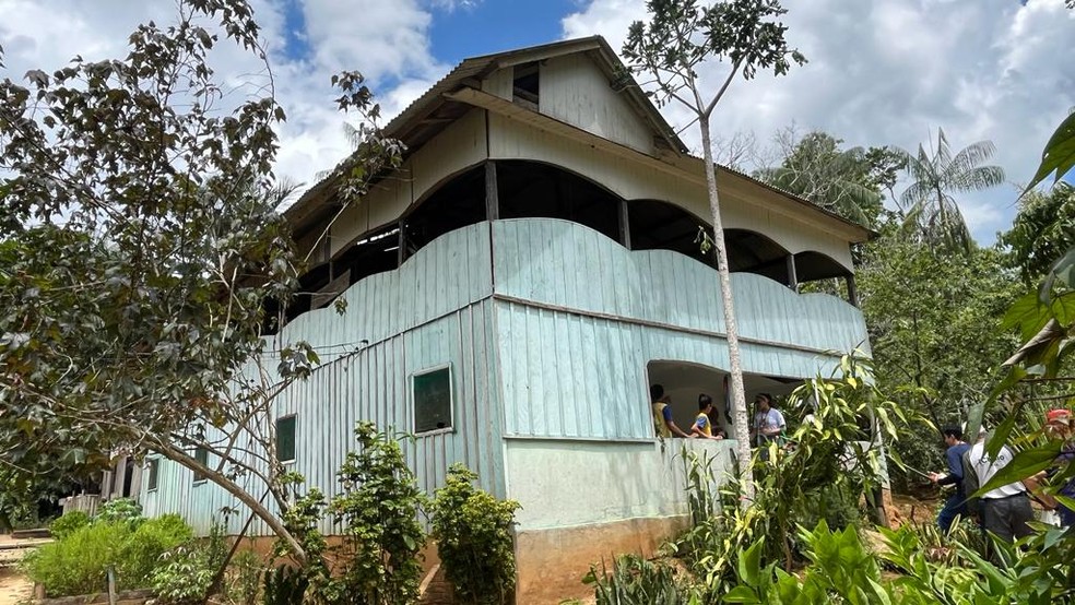 Família vive há mais de 20 anos praticamente 'isolada' em comunidade de Pupunhas dentro da RESEX — Foto: Emily Costa/g1 RO