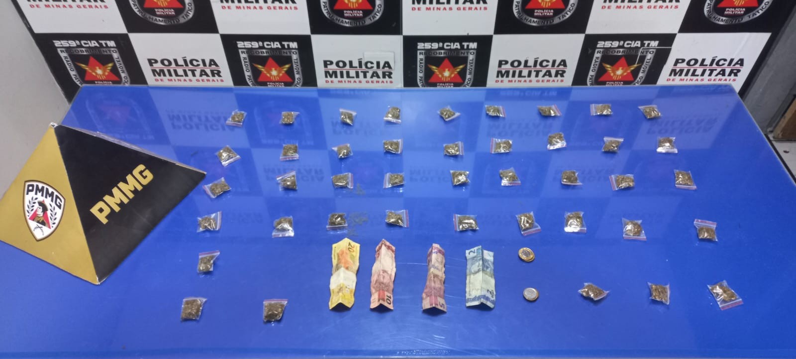 Denúncias levam PM a imóvel usado para o tráfico por dois adolescentes de 15 anos em Pirapora
