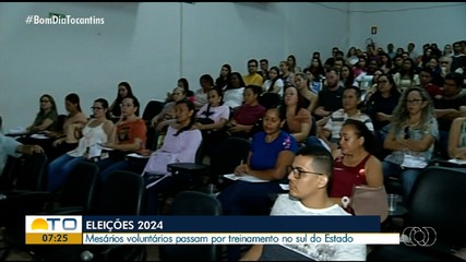 Mesários voluntários que atuarão nas eleições municipais passam por treinamento em Gurupi
