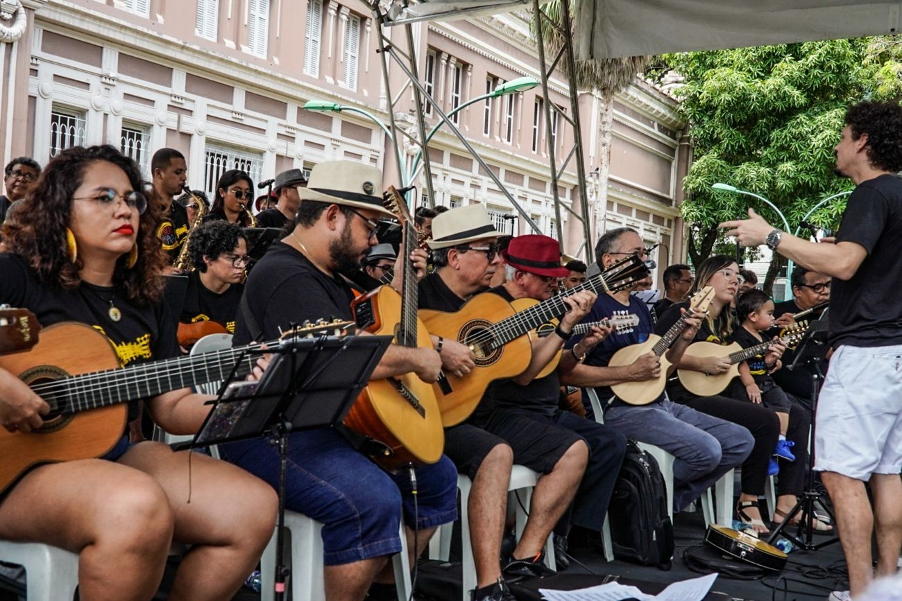 Belém tem 150 vagas abertas para oficinas gratuitas de música com aulas de percussão, cordas e sopros