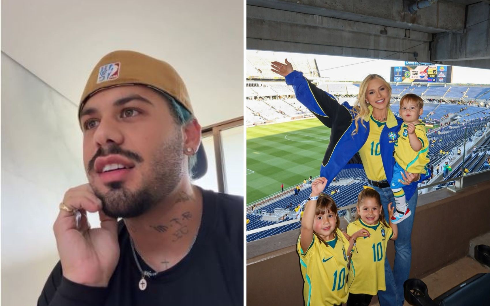 Zé Felipe diz que filhos não vão mais viajar com frequência e devem seguir rotina de estudos: 'Sem Copa do Mundo'