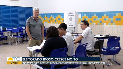 Eleitorado idoso cresce no Tocantins