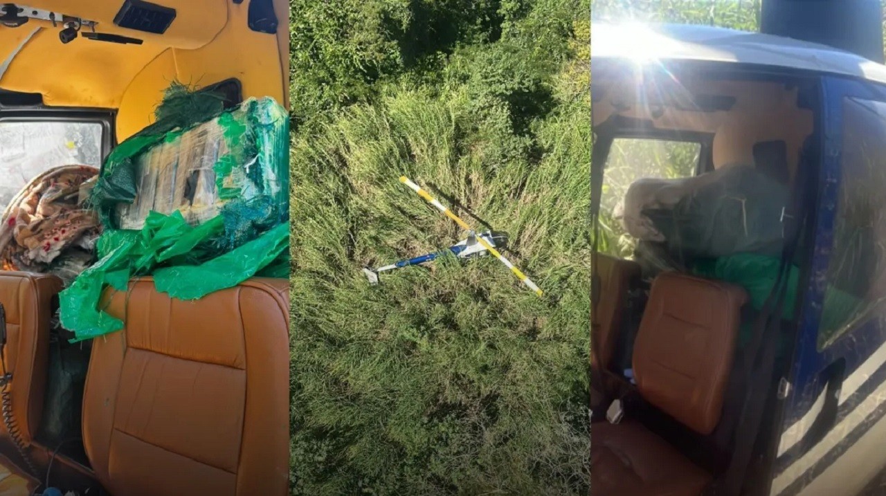 Avião com mais de 200 kg de cocaína é interceptado após perseguição aérea no interior de SP; piloto é preso
