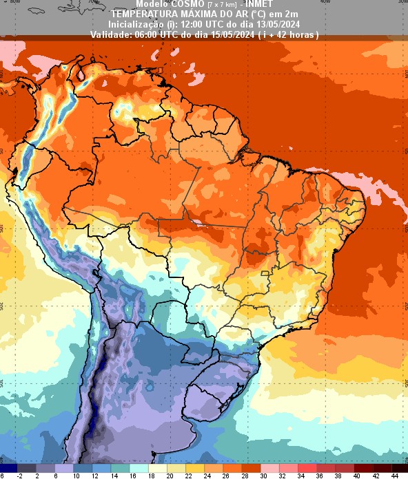 Frente fria enfraquece bloqueio e ameniza calor no Centro-Sul; RS tem alerta para queda das temperaturas