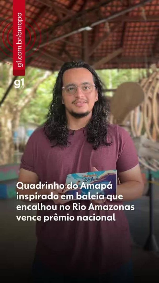 Quadrinho do Amapá inspirado em baleia que encalhou no Rio Amazonas vence prêmio nacional