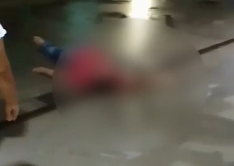 Major do Exército ferido após brigar com Delamo Meira, irmão do deputado federal Coronel Meira (PL) — Foto: Reprodução/WhatsApp