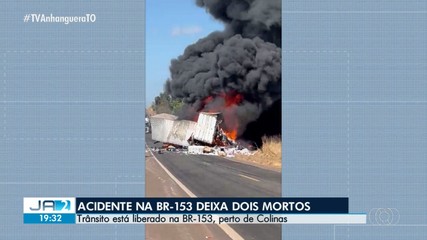 Acidente na BR-153 deixa dois mortos, próximo a Colinas