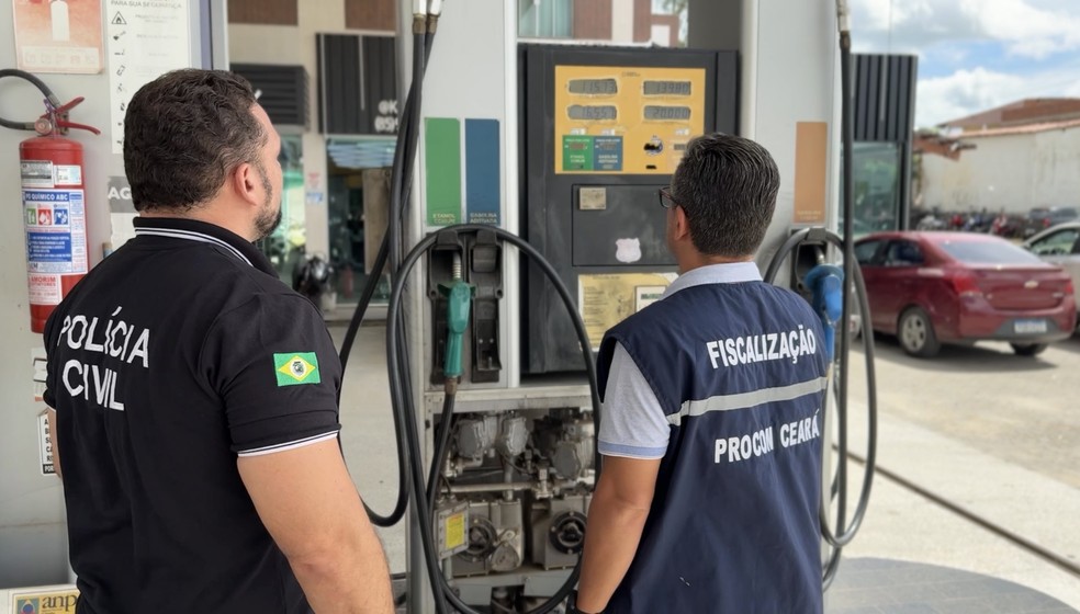 Polícia Civil e Procon fazem força-tarefa contra preços abusivos em postos de gasolina — Foto: Reprodução
