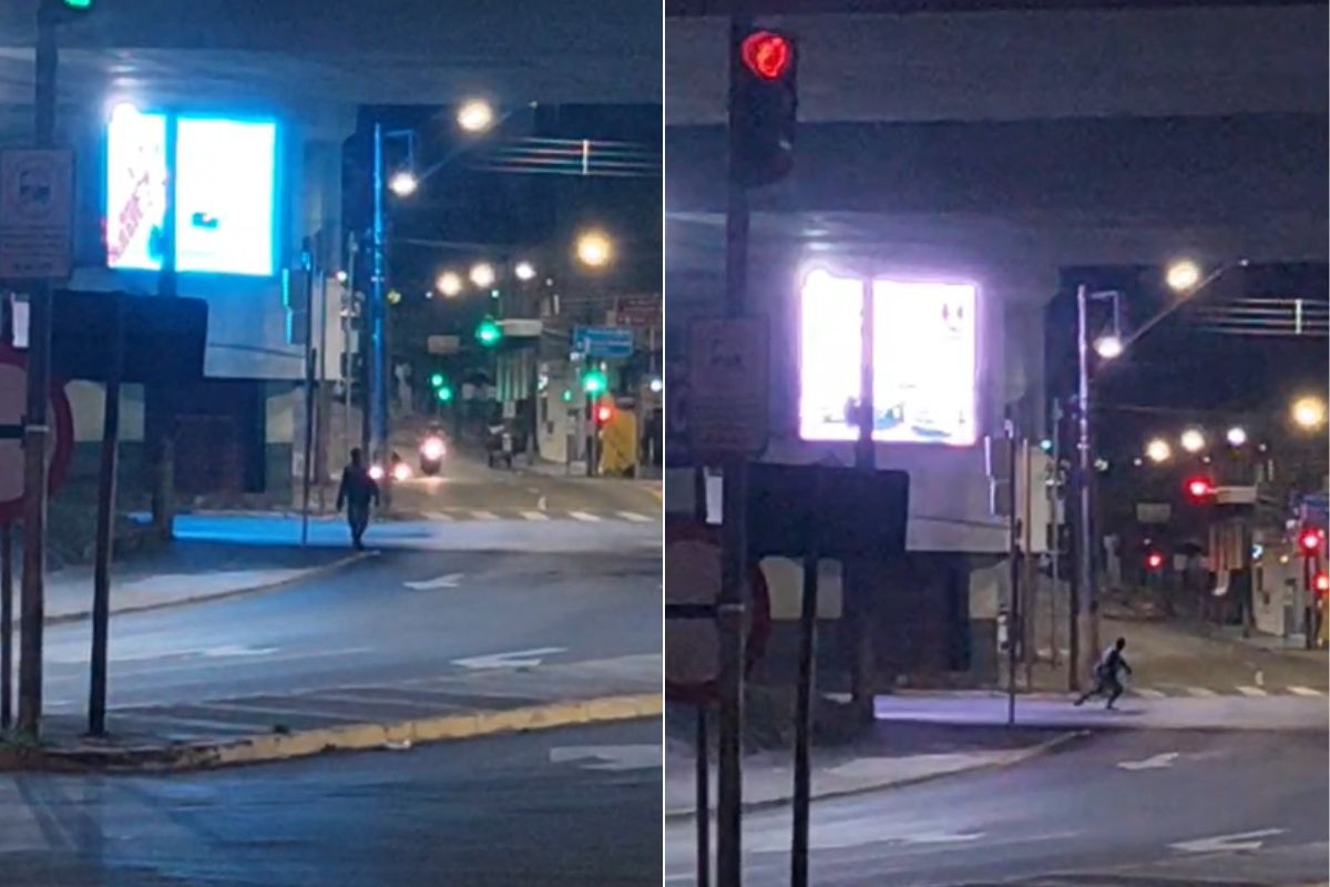 Homem em situação de rua atira pedras em telão de publicidade em SP; dono relata prejuízo de R$ 30 mil 