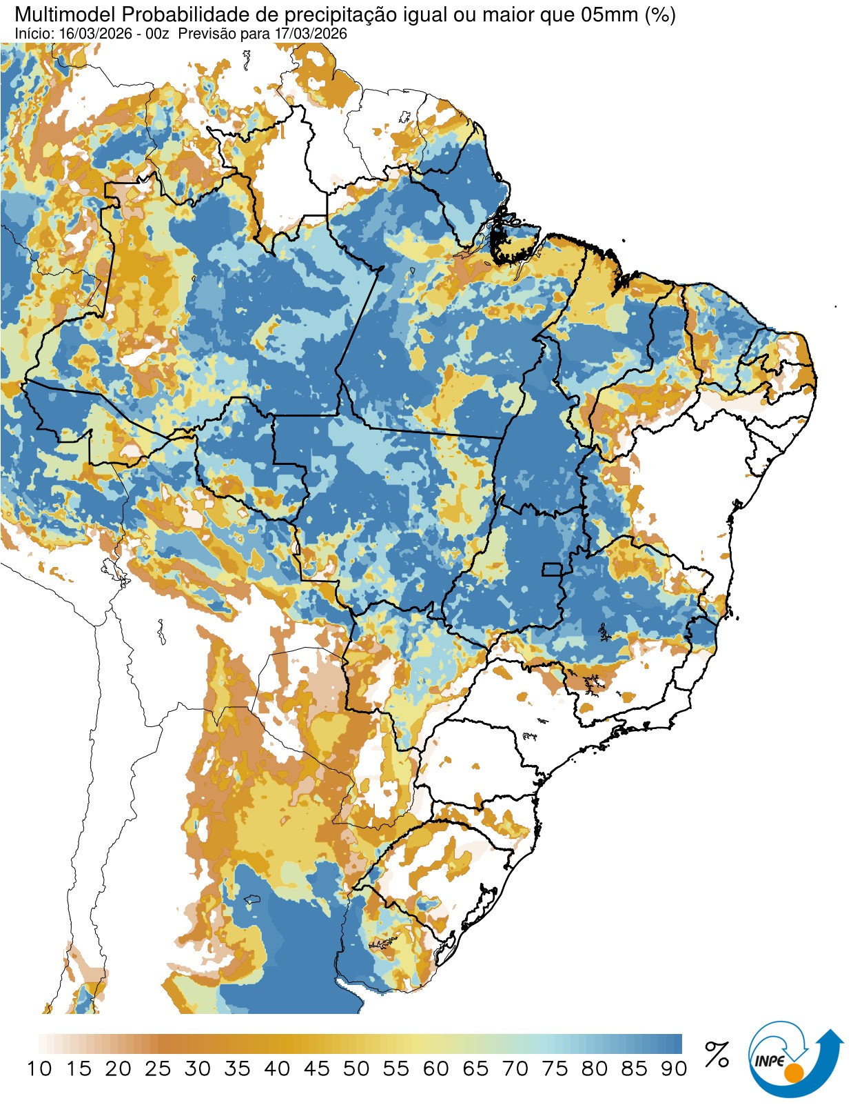 Frente fria avança pelo Sul e muda o tempo em parte do Brasil nesta última semana do verão