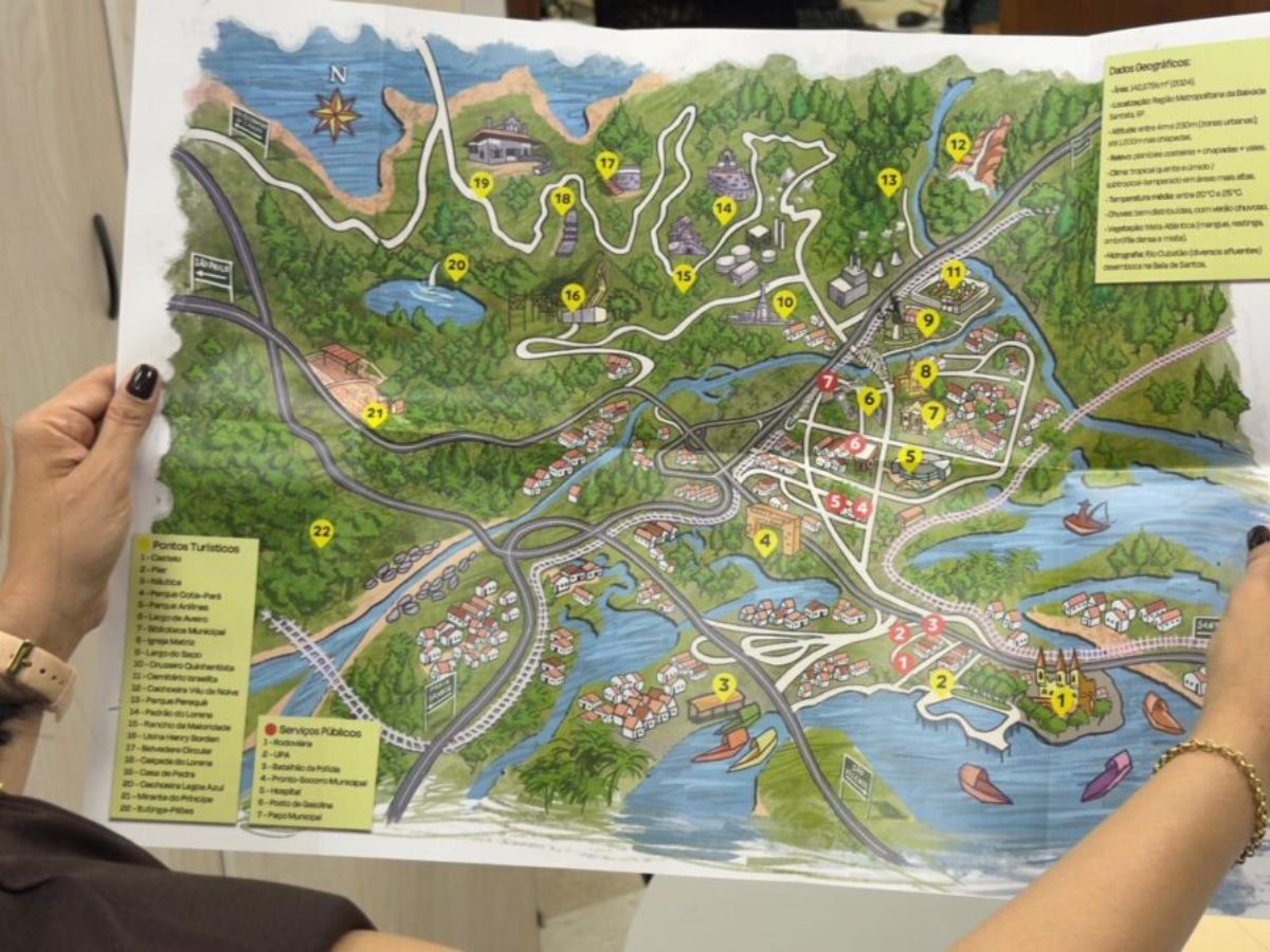 Cubatão lança mapa turístico digital com guia interativo