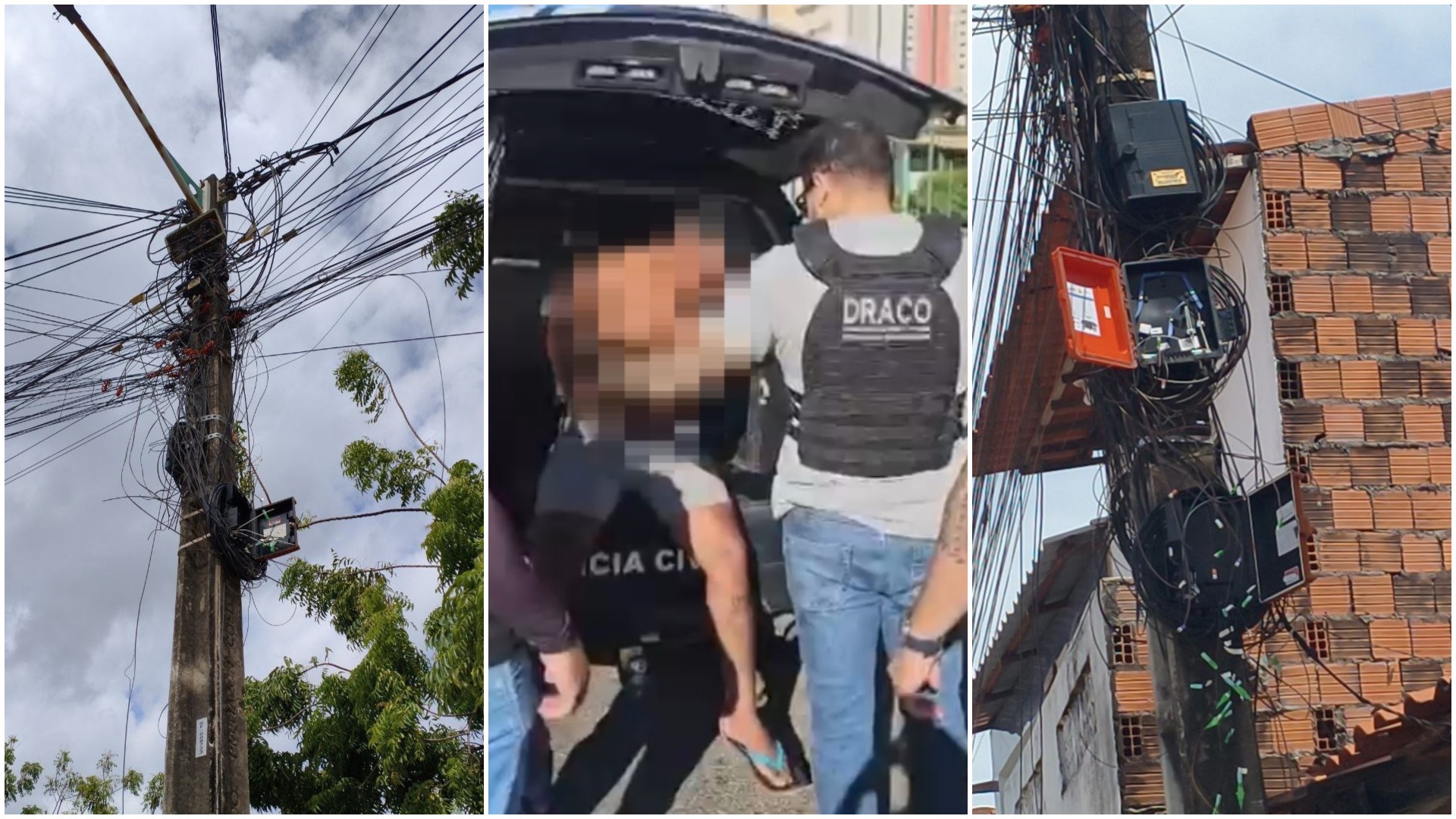 Vídeo: Homem é preso suspeito de ataque contra provedores de internet na Grande Fortaleza