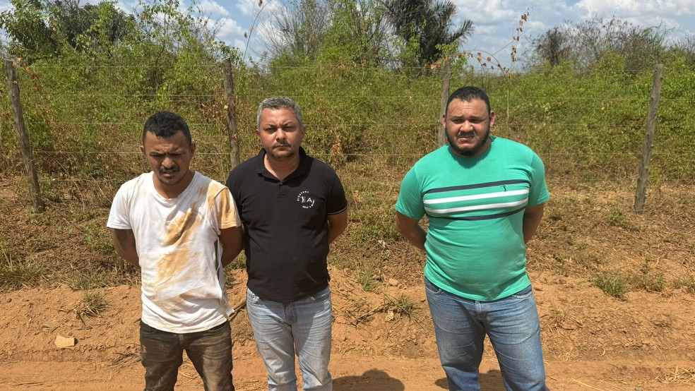 Trio é preso suspeito de sequestrar marido de gerente de banco no interior do MA — Foto: Divulgação