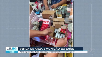 Duas pessoas são presas por comercializar ilegalmente armas e munições em Baião, PA