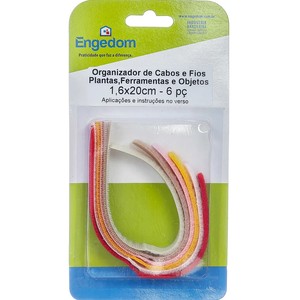 Organizador para cabos e fios 16 mm x 20 mm Engedom