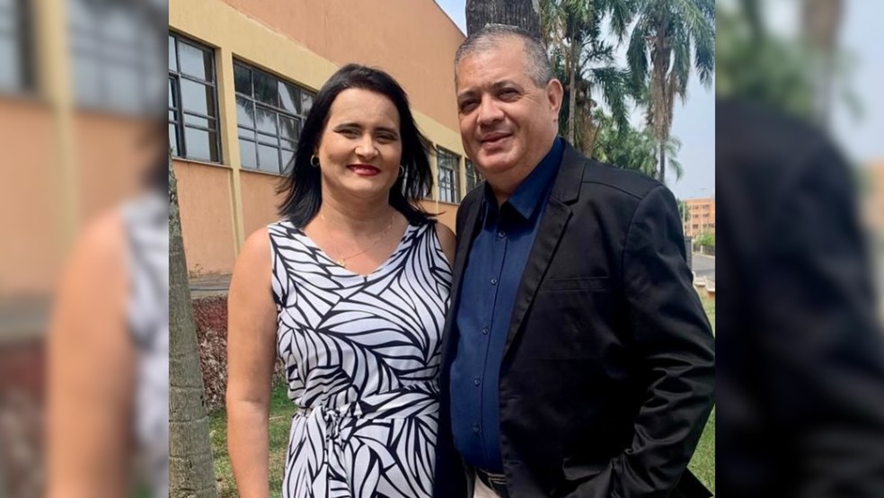 Gisele e Mauro, de Penápolis (SP), se conheceram na sorveteria — Foto: Reprodução/Instagram