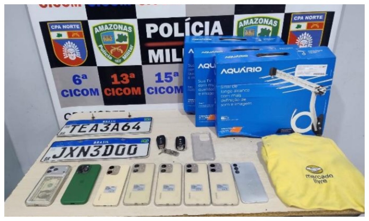 Trio é preso suspeito de usar falsa instalação de antenas para roubar dados de vítimas em Manaus