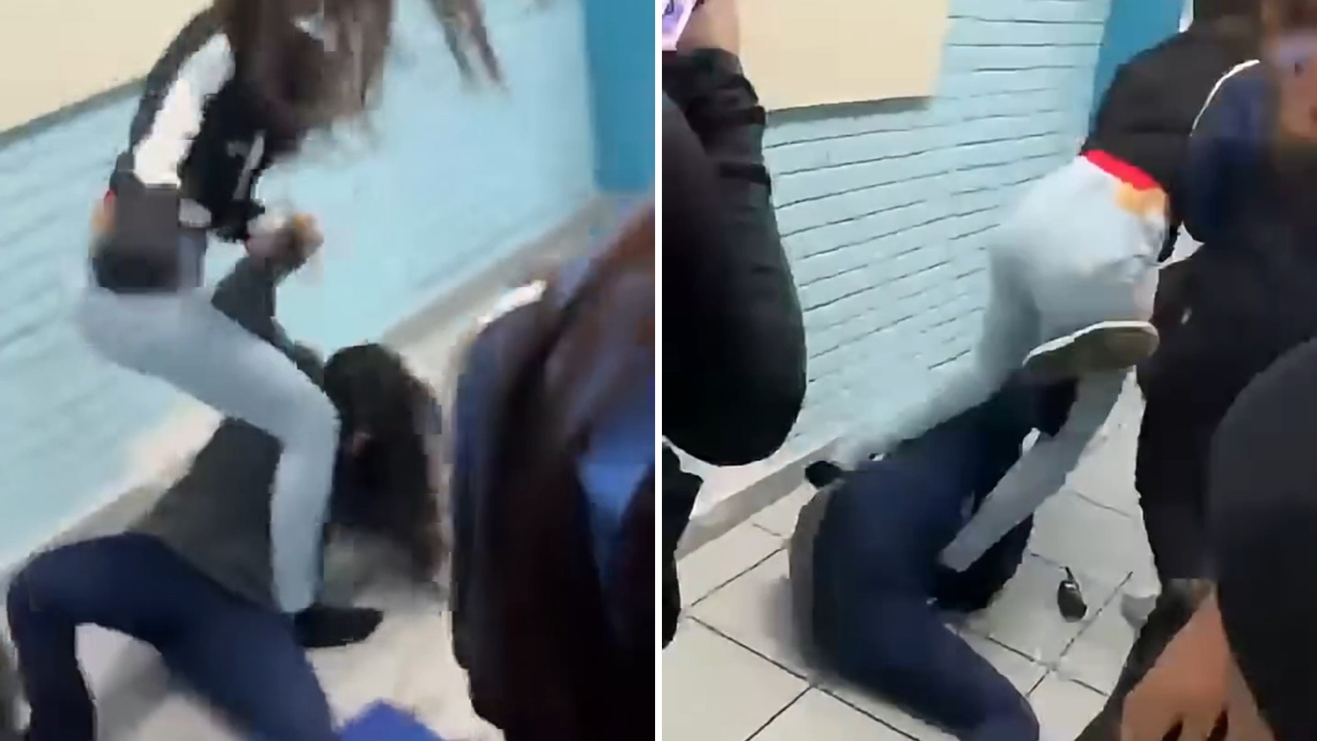 VÍDEO: aluna dá socos e chutes em funcionária de escola em Itaquaquecetuba